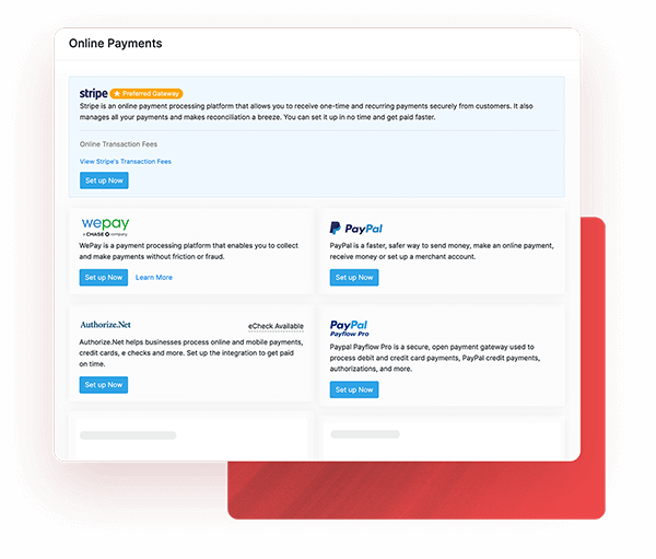 Retail payment integration interface